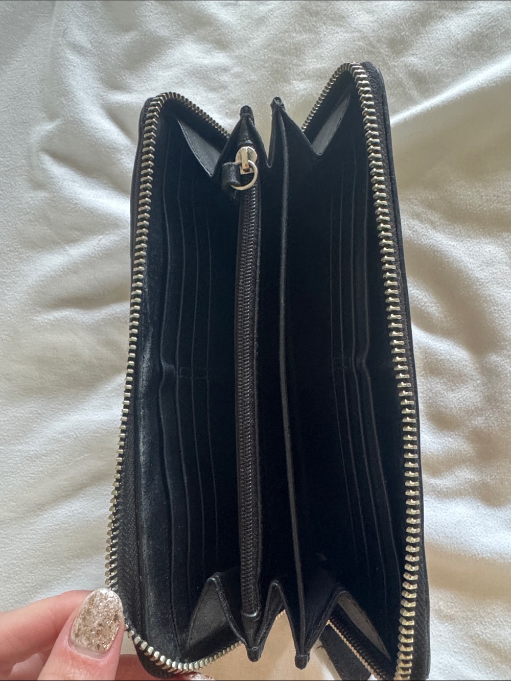 Coach Black Signature Buckle Zip-Around Wallet - Picture 3 of 3